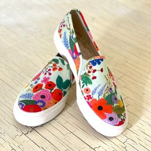 NEW Keds x Rifle Paper Garden Party Slip-On Size 8